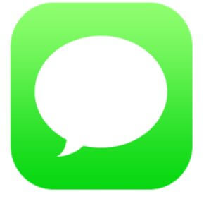 iOS messages app icon.