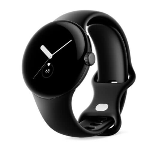 Black Google Pixel smart watch