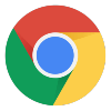 Green, red, yellow and blue circle to show Chrome app icon
