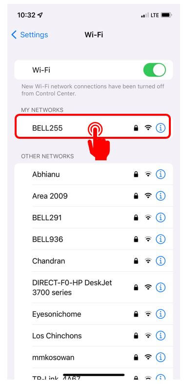 Connect To Wi Fi On Your IPhone Best Buy Digital Citizen   IPhone WiFi Screenshot3 