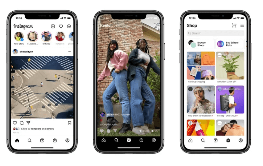 Instagram app on iPhones to show what the the platform looks like