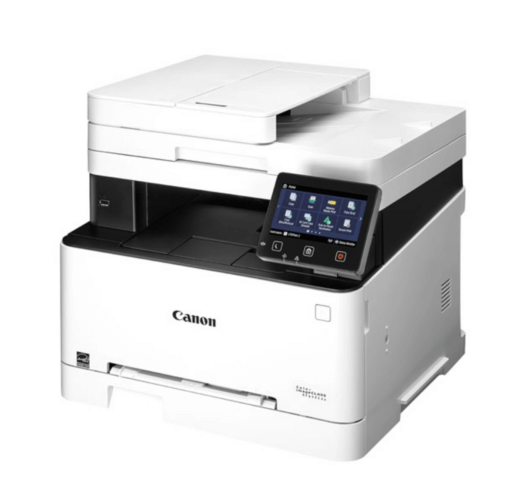 White and black Canon laster printer
